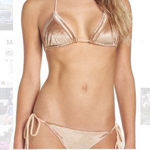 SOLD Frankie’s Gold Velvet Bikini